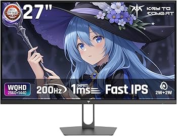 新品　KTC H27T22C ゲーミングモニター 27インチ　WQHD Amazon.co.jp: KEY TO COMBAT 27インチゲーミングモニター WQHD